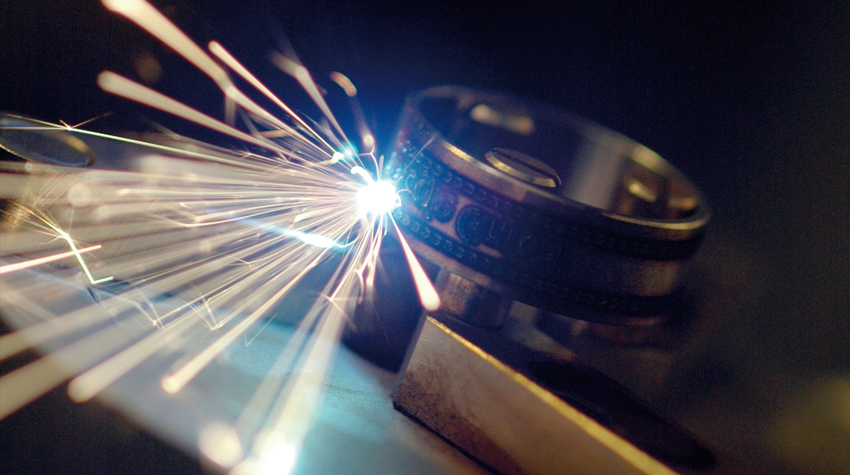Die Lasergravur.